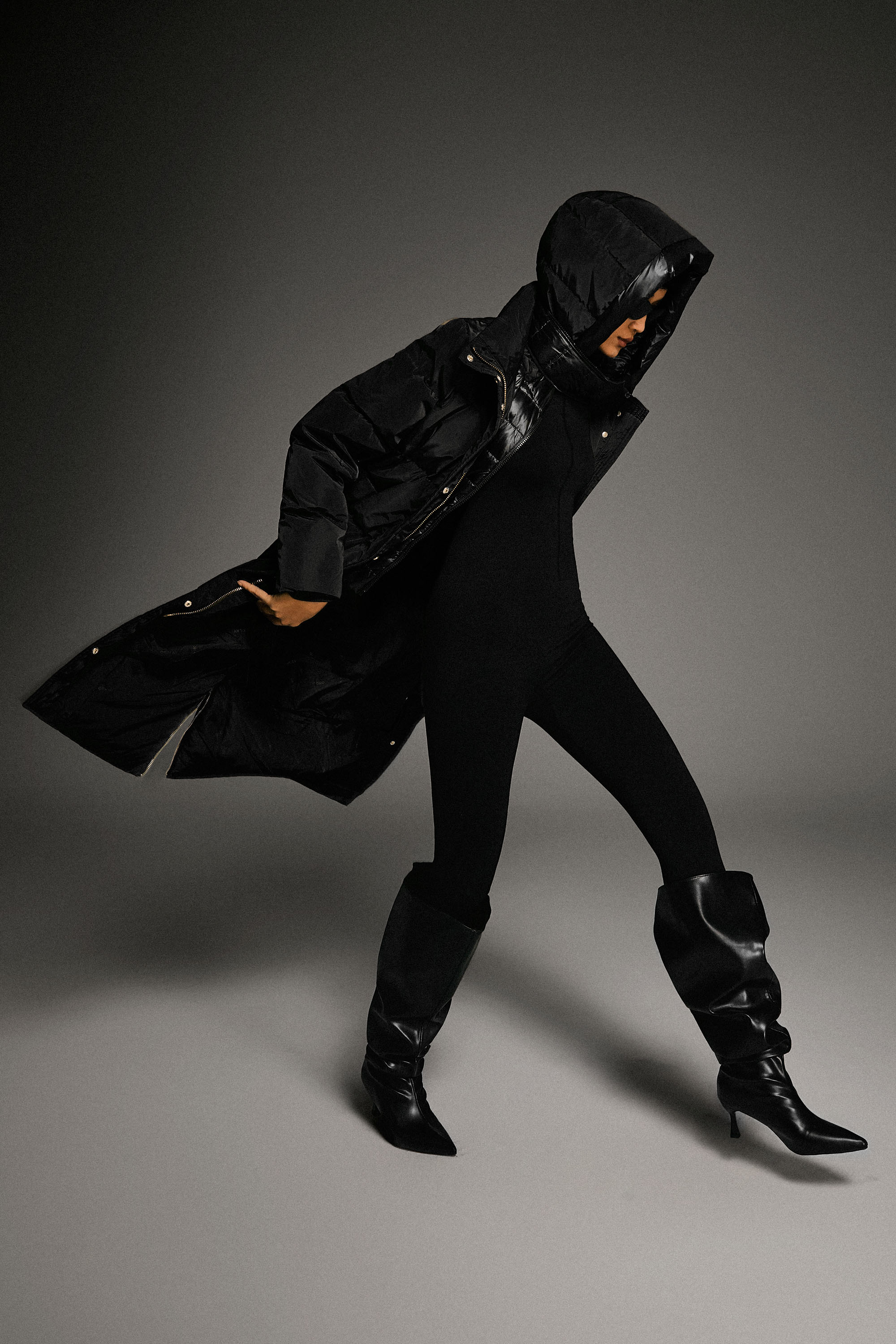 Long Maxi Puffer Thicken Jacket - Orolay, #color_Black