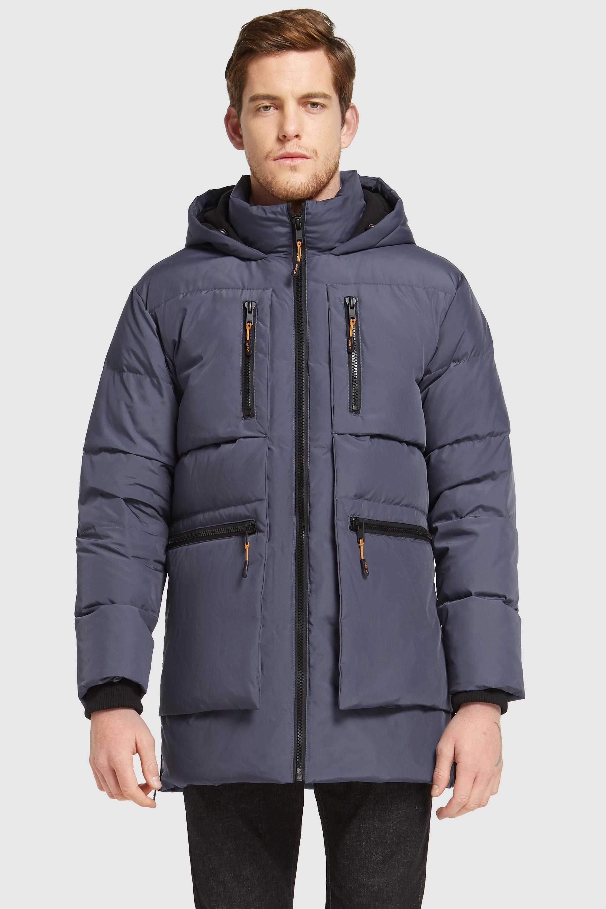 Orolay 092 Classics Hooded Thickened Down Jacket men #color_blue