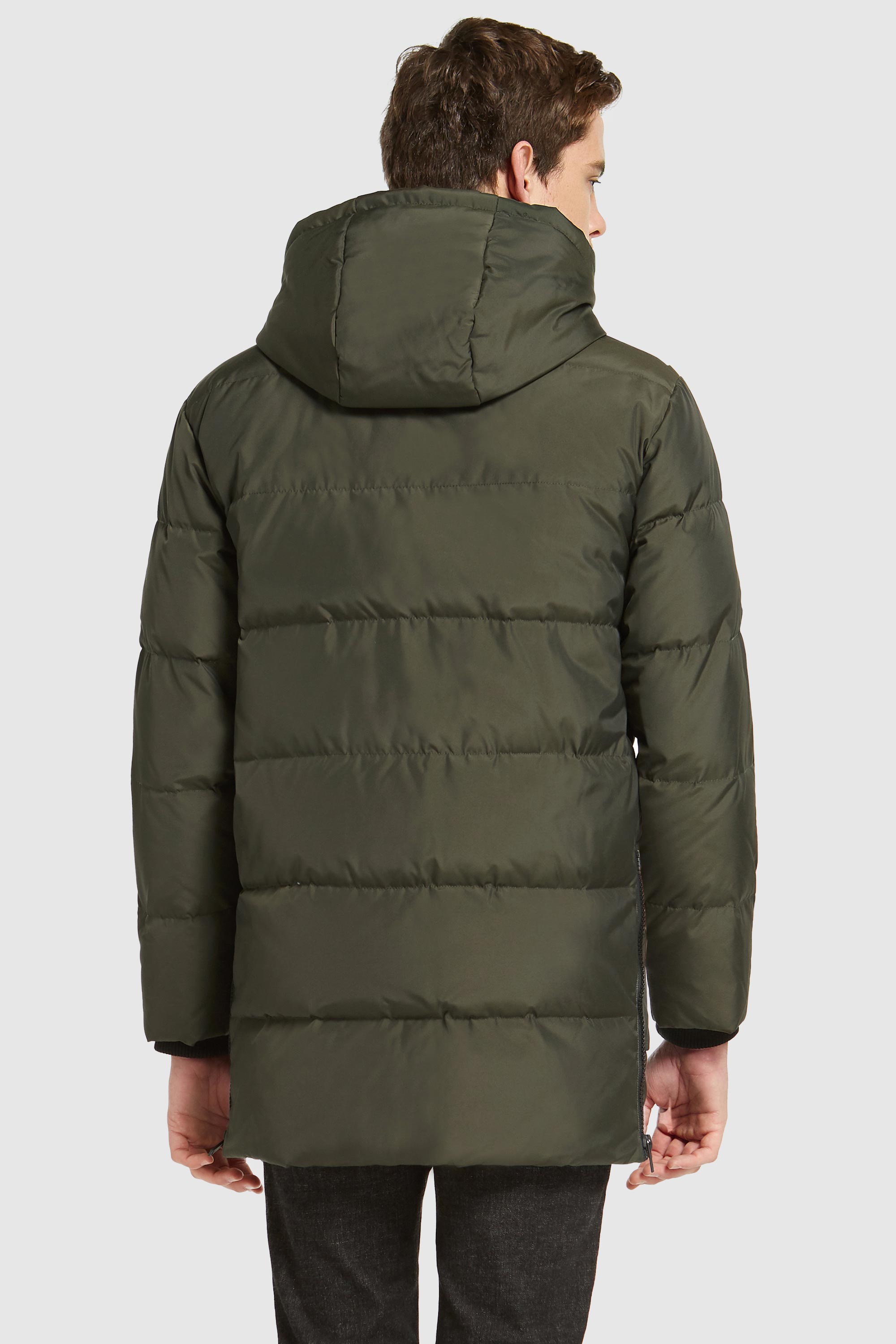 Orolay 092 Classics Hooded Thickened Down Jacket men #color_army green