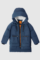 Orolay 092 Classics Kids Thickened Hooded Down Coat #color_navy
