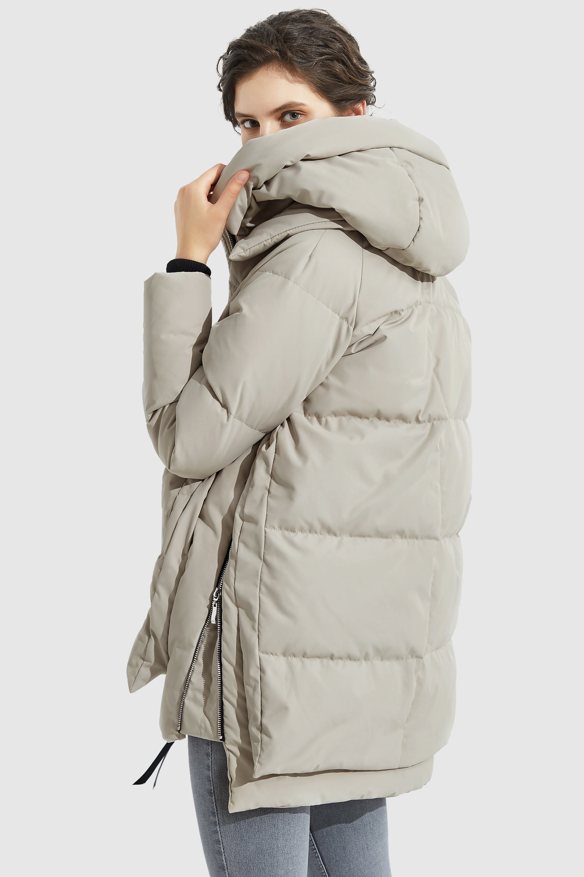 Orolay 092 Classics Women's Thickened Down Jacket #color_beige
