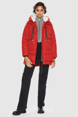 Orolay 092 Classics Women's Thickened Down Jacket #color_Red