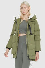 Orolay 092 Classics Women's Thickened Down Jacket #color_Green