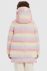 Orolay-092 Colorlay Kids Reflective Down Jacket #color_Pink