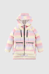 Orolay-092 Colorlay Kids Reflective Down Jacket #color_Pink