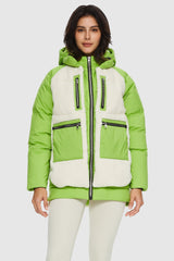 Orolay 092 O-Lab Fleece Down Puffer women #color_Green