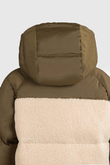 Orolay 092 O-Lab Fleece Down Puffer women #color_olive