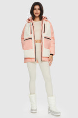 Orolay 092 O-Lab Fleece Down Puffer women #color_Pink