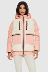 Orolay 092 O-Lab Fleece Down Puffer women #color_Pink