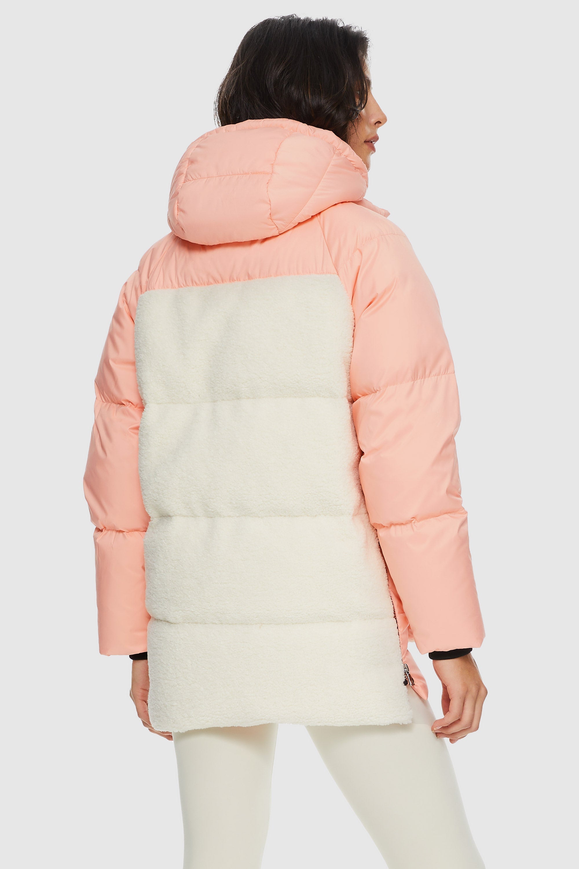 Orolay 092 O-Lab Fleece Down Puffer women #color_Pink