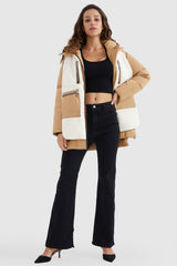 Orolay 092 O-Lab Fleece Down Puffer women #color_khaki