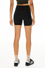 Orolay-5" High-Rise Yoga Shorts- #color_black
