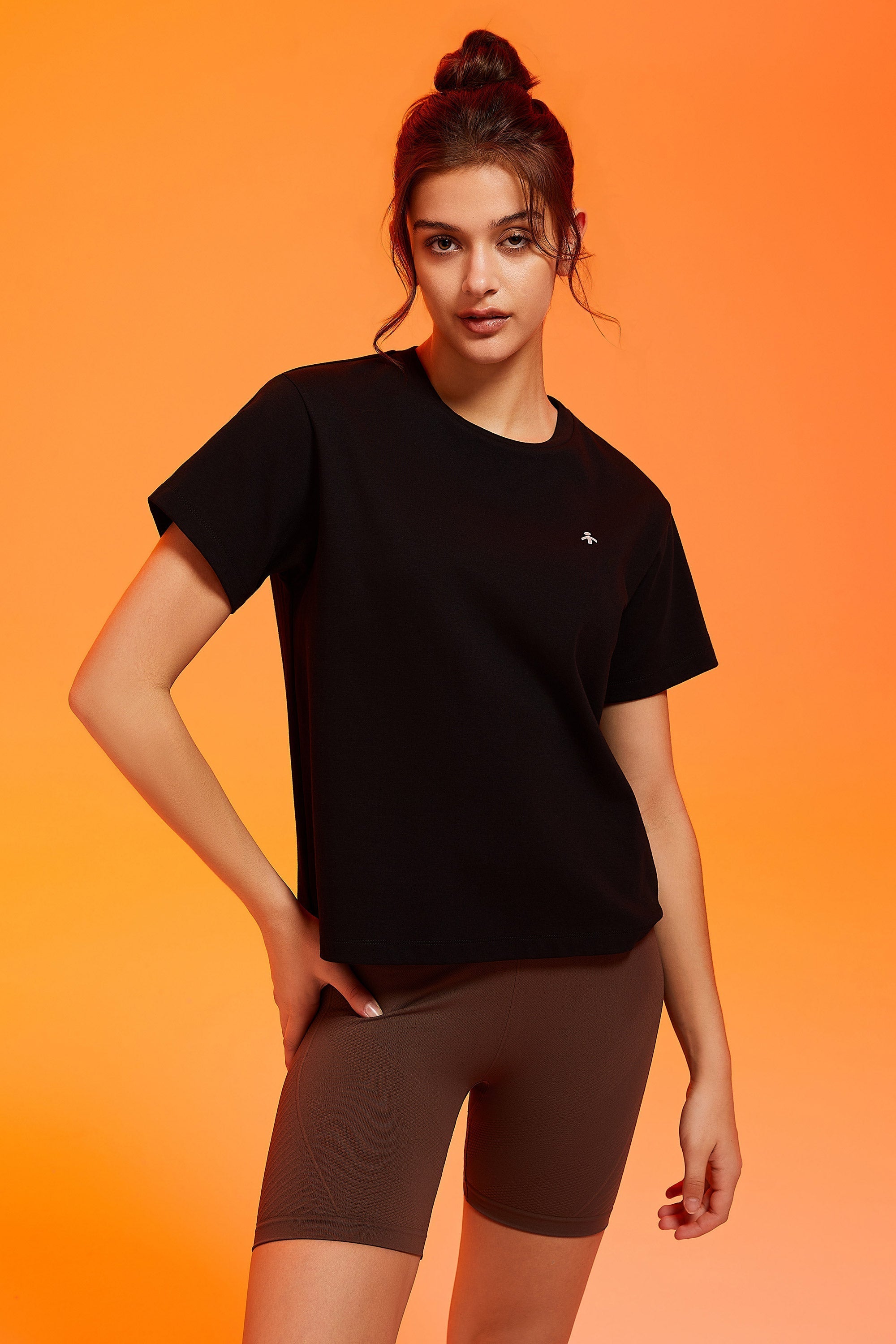 Orolay-Basic Round Neck T-Shirt-