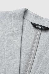 Orolay-Casual Lightweight Blazer-Image 3 of Casual Lightweight Blazer - #color_Quiet Gray