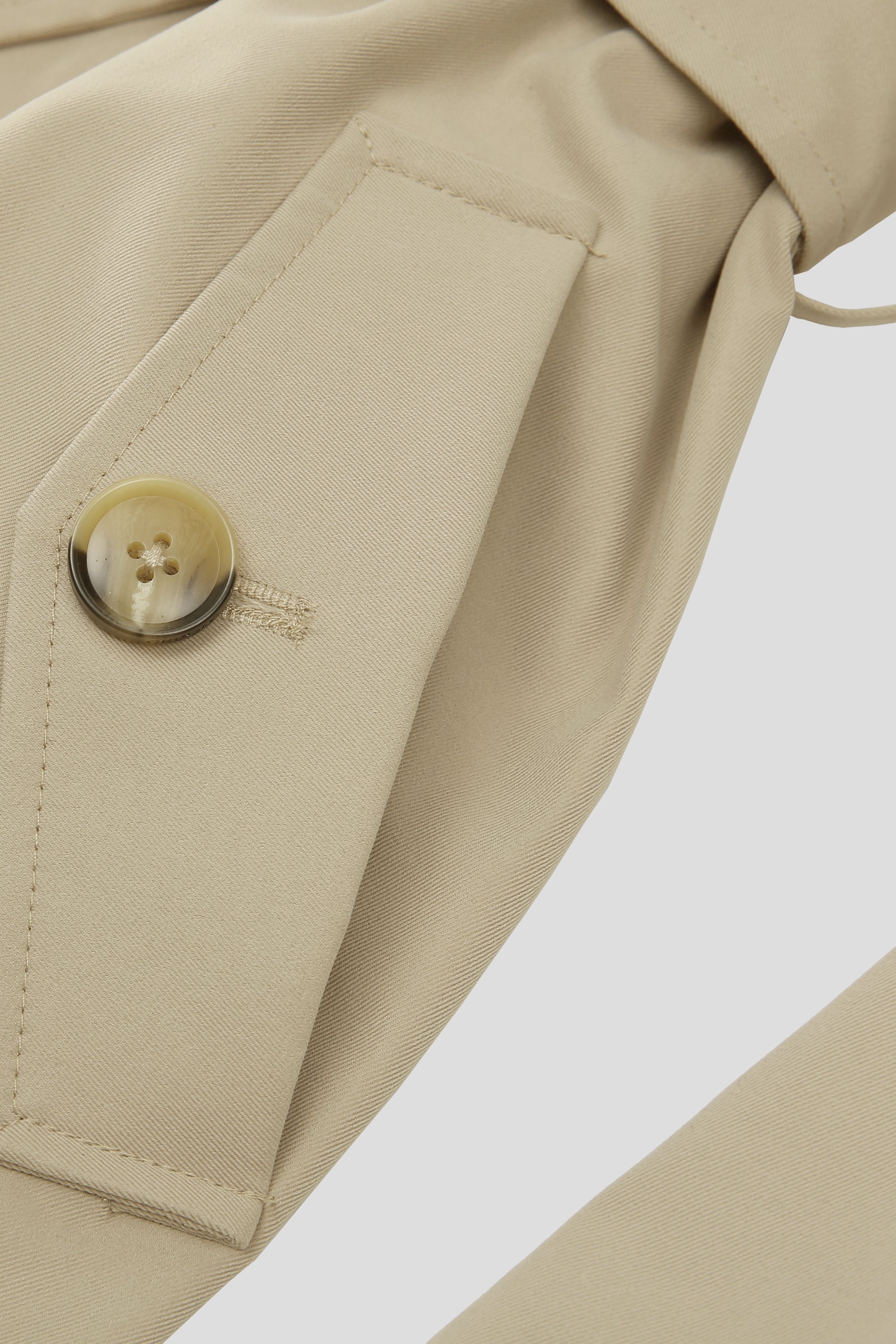 Orolay-Double-Breasted Trench-#color_Frosted Almond