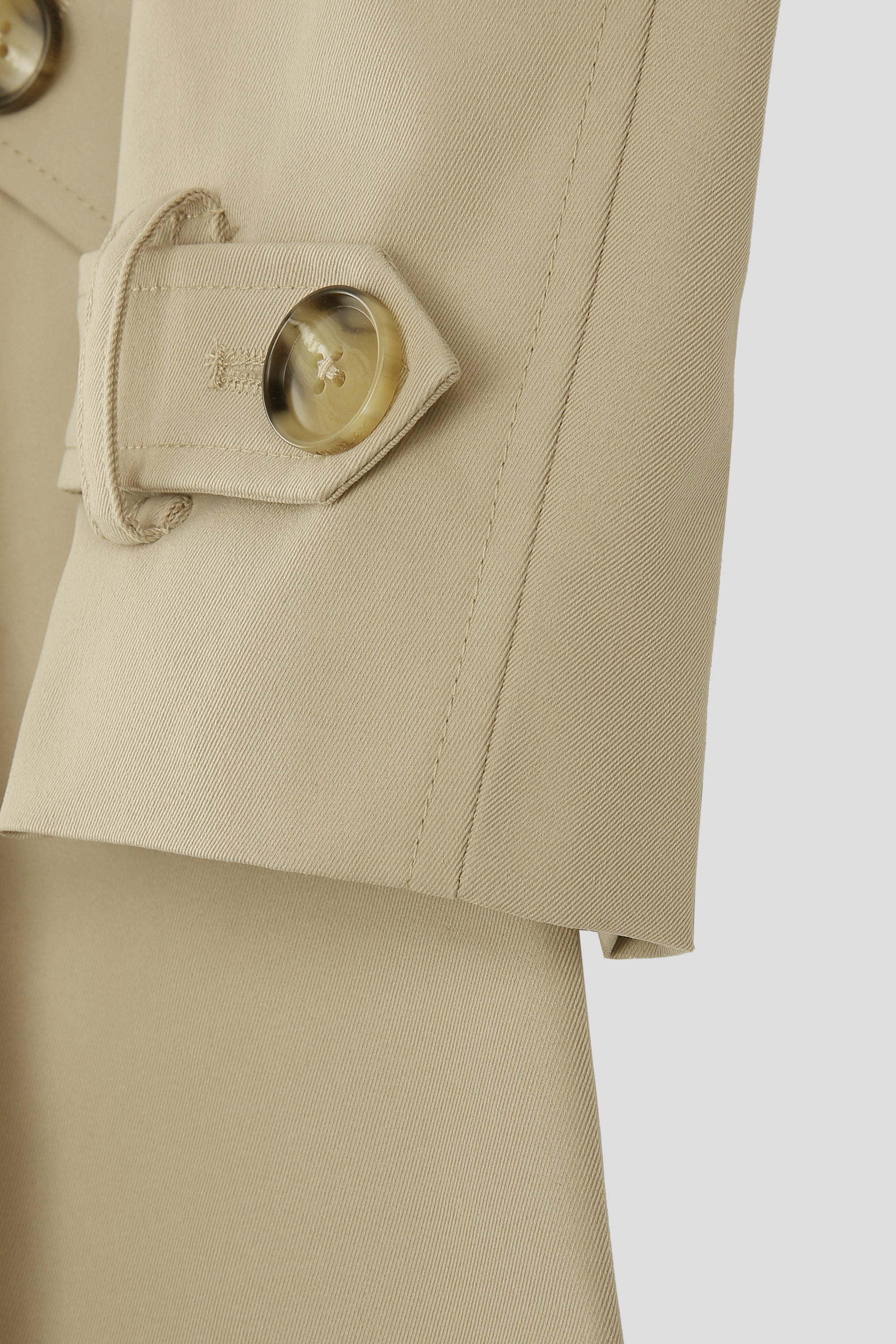 Orolay-Double-Breasted Trench-#color_Frosted Almond