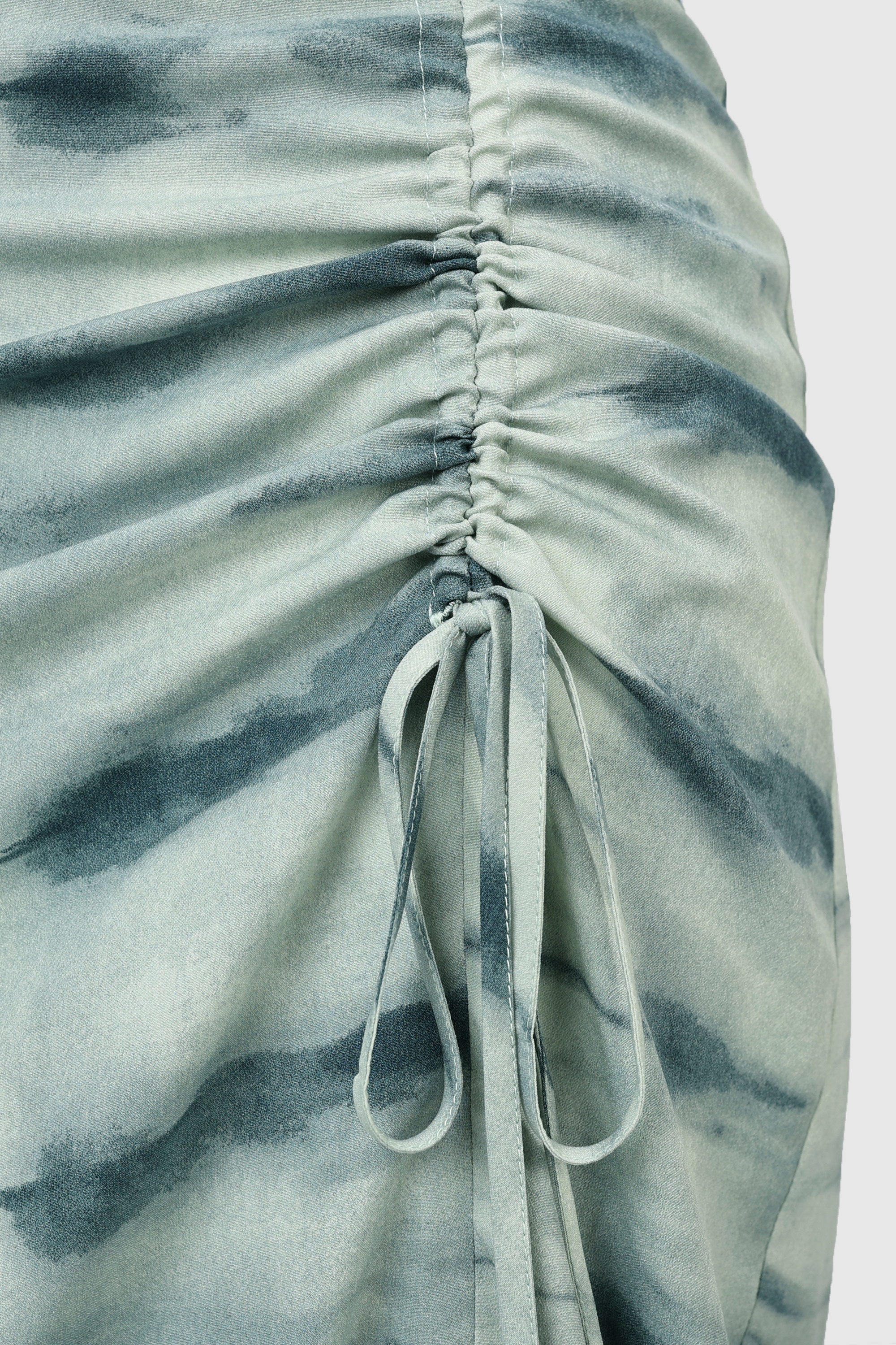 Orolay-High Waist Casual Pencil Skirt-#color_Green Wave