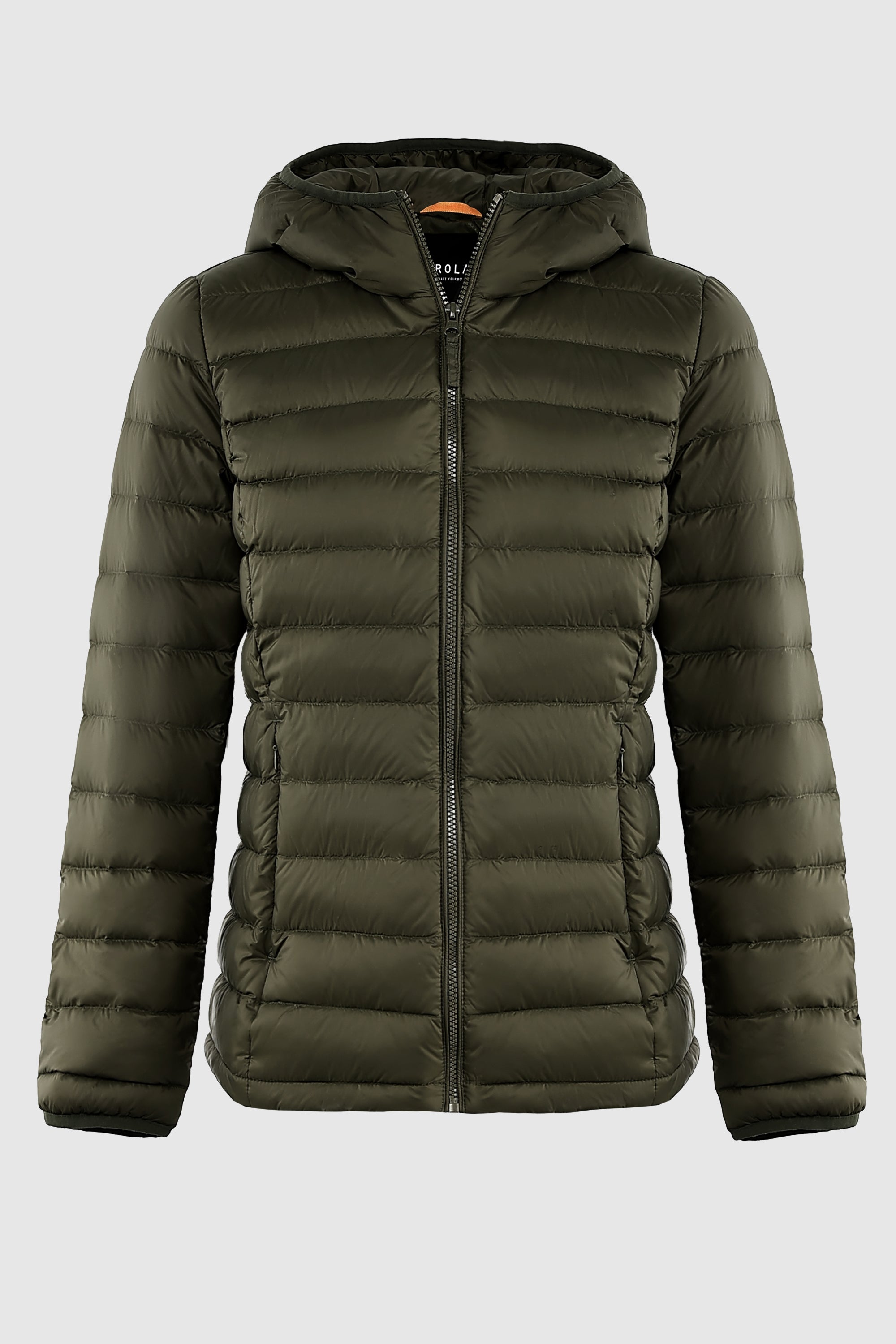 Orolay-Lightweight Packable Down Jacket with Stand Collar-#color_armygreen