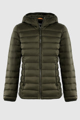 Orolay-Lightweight Packable Down Jacket with Stand Collar-#color_armygreen