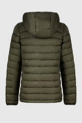Orolay-Lightweight Packable Down Jacket with Stand Collar-#color_armygreen