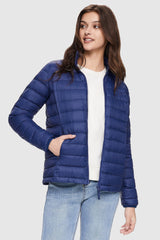 Lightweight Quilted Packable Down Jacket - Orolay, #color_navy