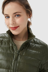 Lightweight Quilted Packable Down Jacket - Orolay, #color_armygreen