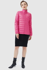 Lightweight Quilted Packable Down Jacket - Orolay, #color_Pink