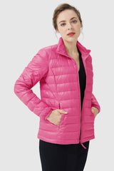 Lightweight Quilted Packable Down Jacket - Orolay, #color_Pink