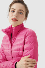Lightweight Quilted Packable Down Jacket - Orolay, #color_Pink