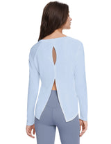Orolay-Lightweight Long Sleeve Top-Lightweight Long Sleeve Top - Orolay, #color_Light Blue