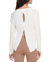 Orolay-Lightweight Long Sleeve Top-Lightweight Long Sleeve Top - Orolay, #color_White