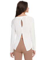 Orolay-Lightweight Long Sleeve Top-Lightweight Long Sleeve Top - Orolay, #color_White