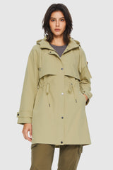 Orolay-Long Hooded Windbreaker-#color_Yellow–Olive