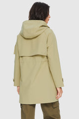 Orolay-Long Hooded Windbreaker-#color_Yellow–Olive