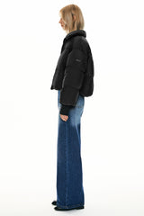 Orolay-Puff-O Classics Short Oversized Down Coat-#color_Black