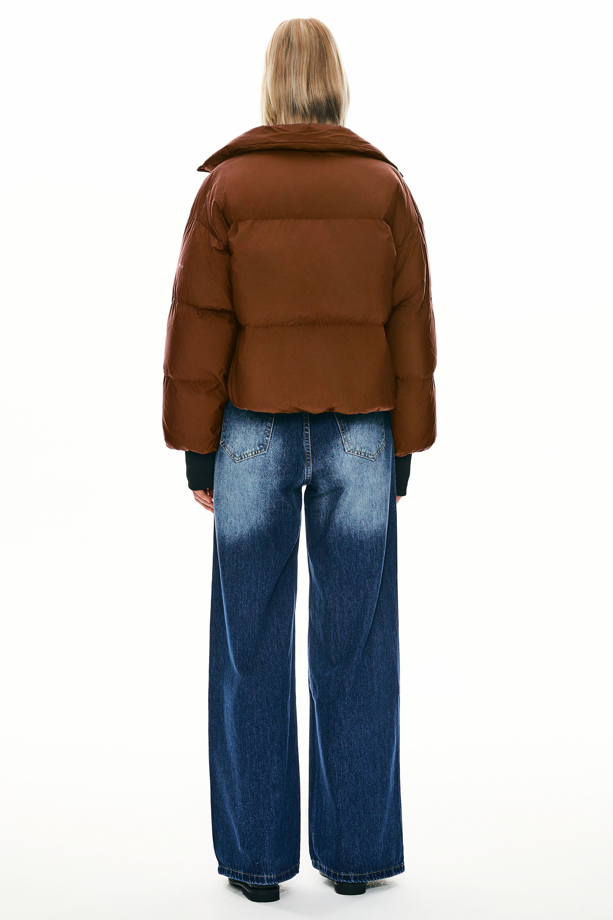 Orolay-Puff-O Classics Short Oversized Down Coat-#color_Bombay Brown