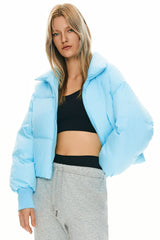 Orolay-Puff-O Classics Short Oversized Down Coat-#color_Crystal Blue