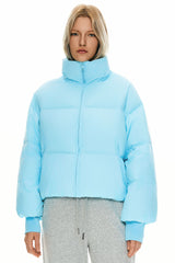Orolay-Puff-O Classics Short Oversized Down Coat-#color_Crystal Blue