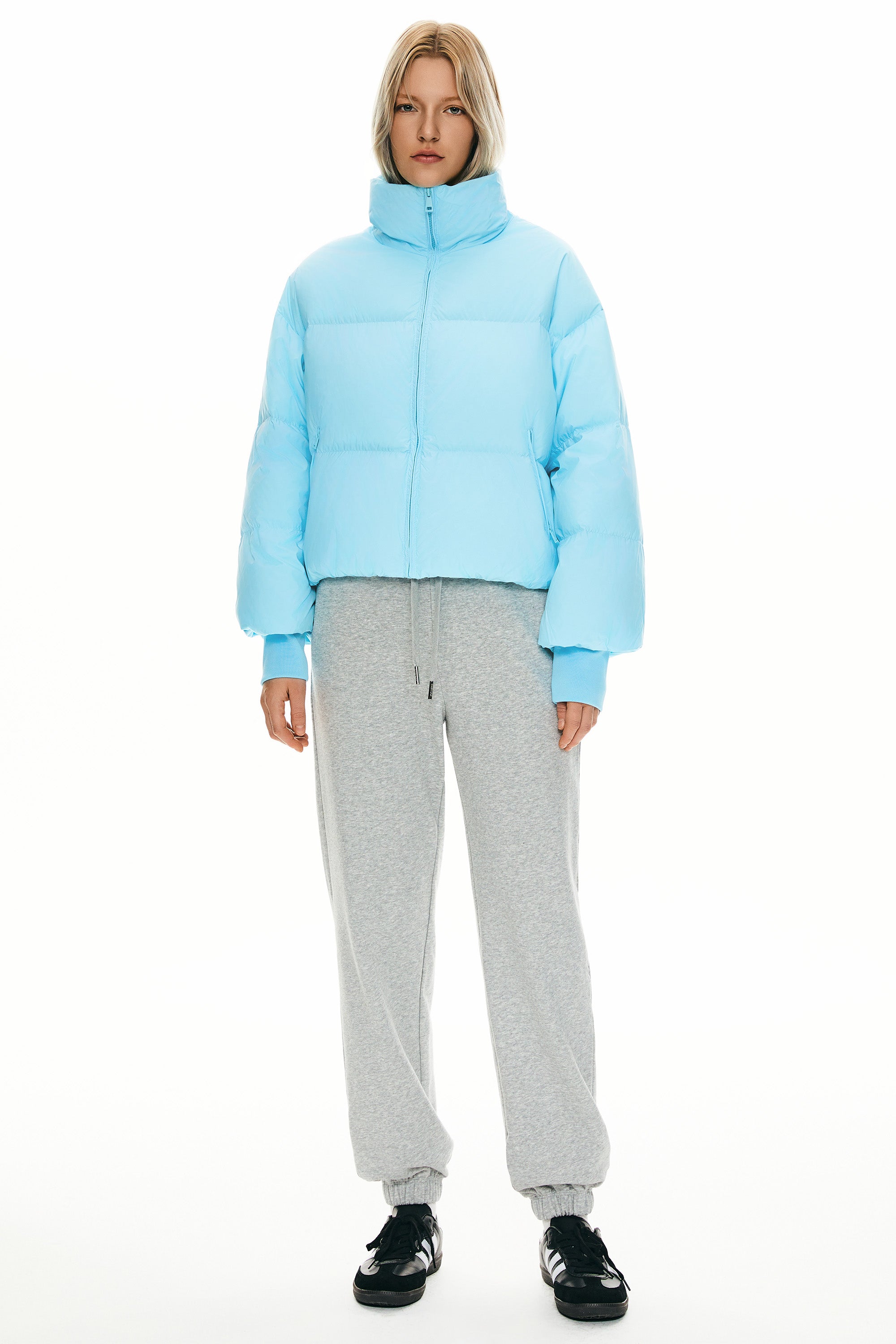 Orolay-Puff-O Classics Short Oversized Down Coat-#color_Crystal Blue