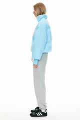 Orolay-Puff-O Classics Short Oversized Down Coat-#color_Crystal Blue