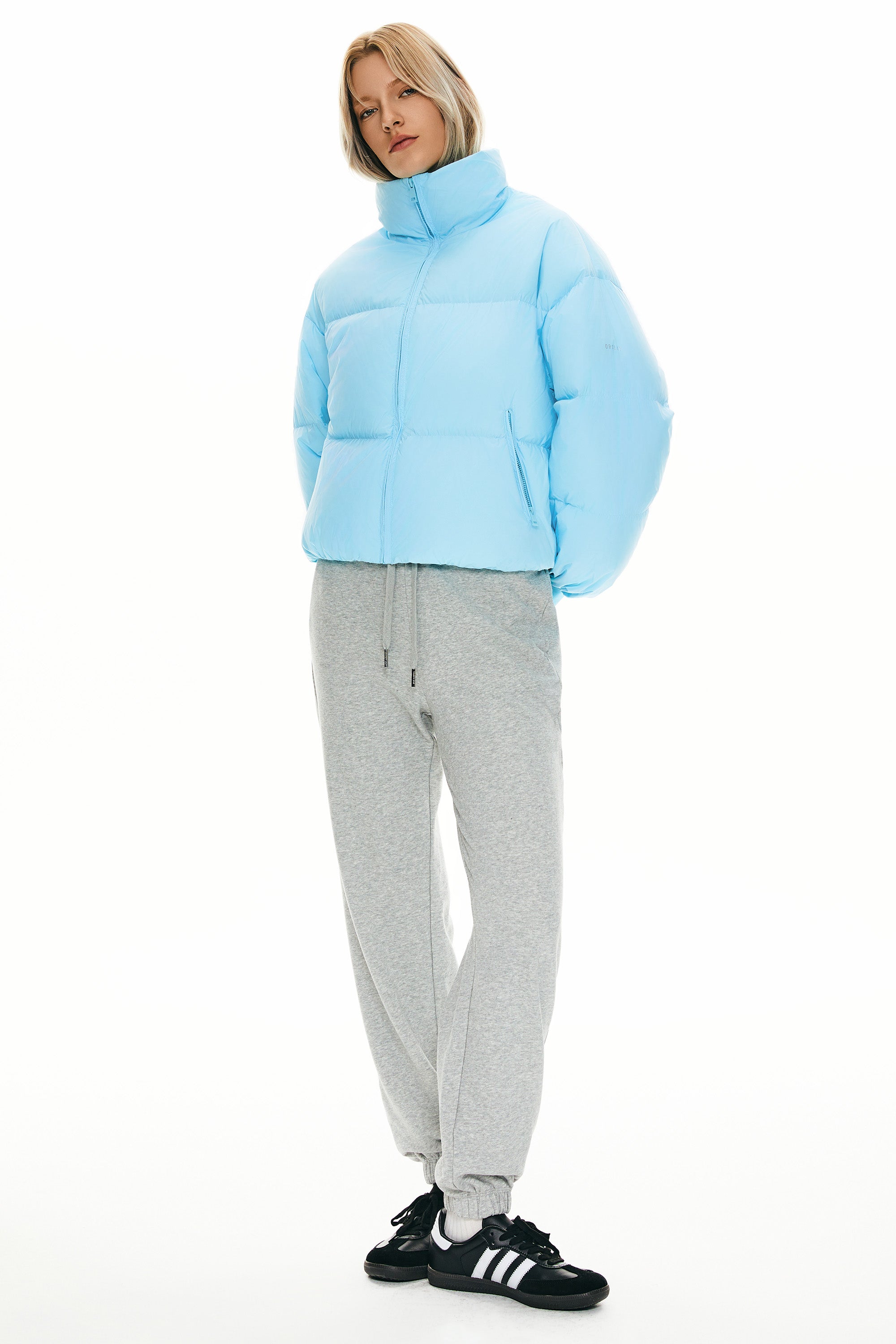 Orolay-Puff-O Classics Short Oversized Down Coat-#color_Crystal Blue