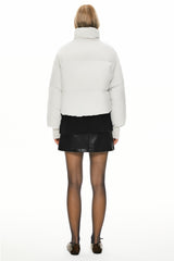 Orolay-Puff-O Classics Short Oversized Down Coat-#color_White