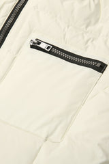 Orolay-Slant Pocket Zip up Puffer Down Coat-#color_off-White
