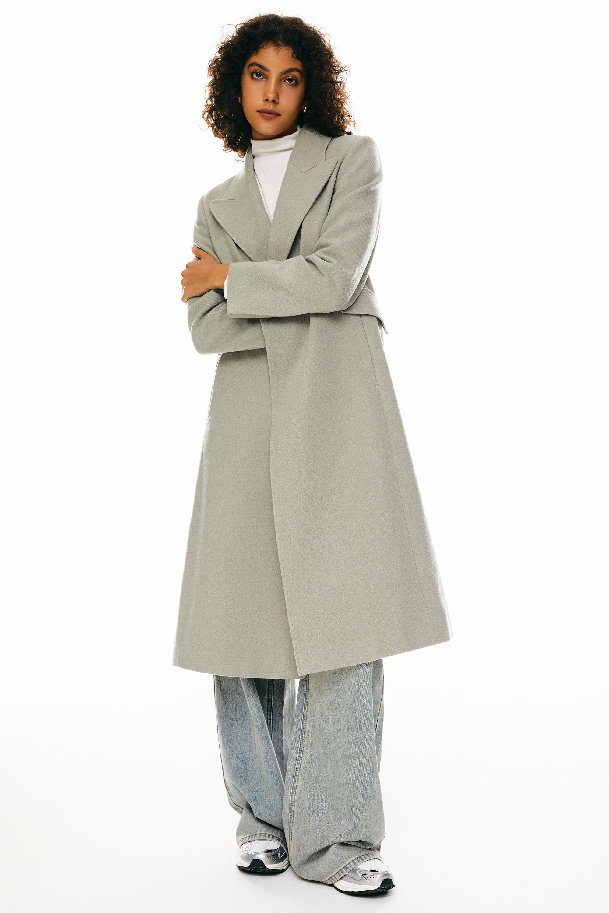 Orolay-Wool-Blend-Long-Coat #color_Gray