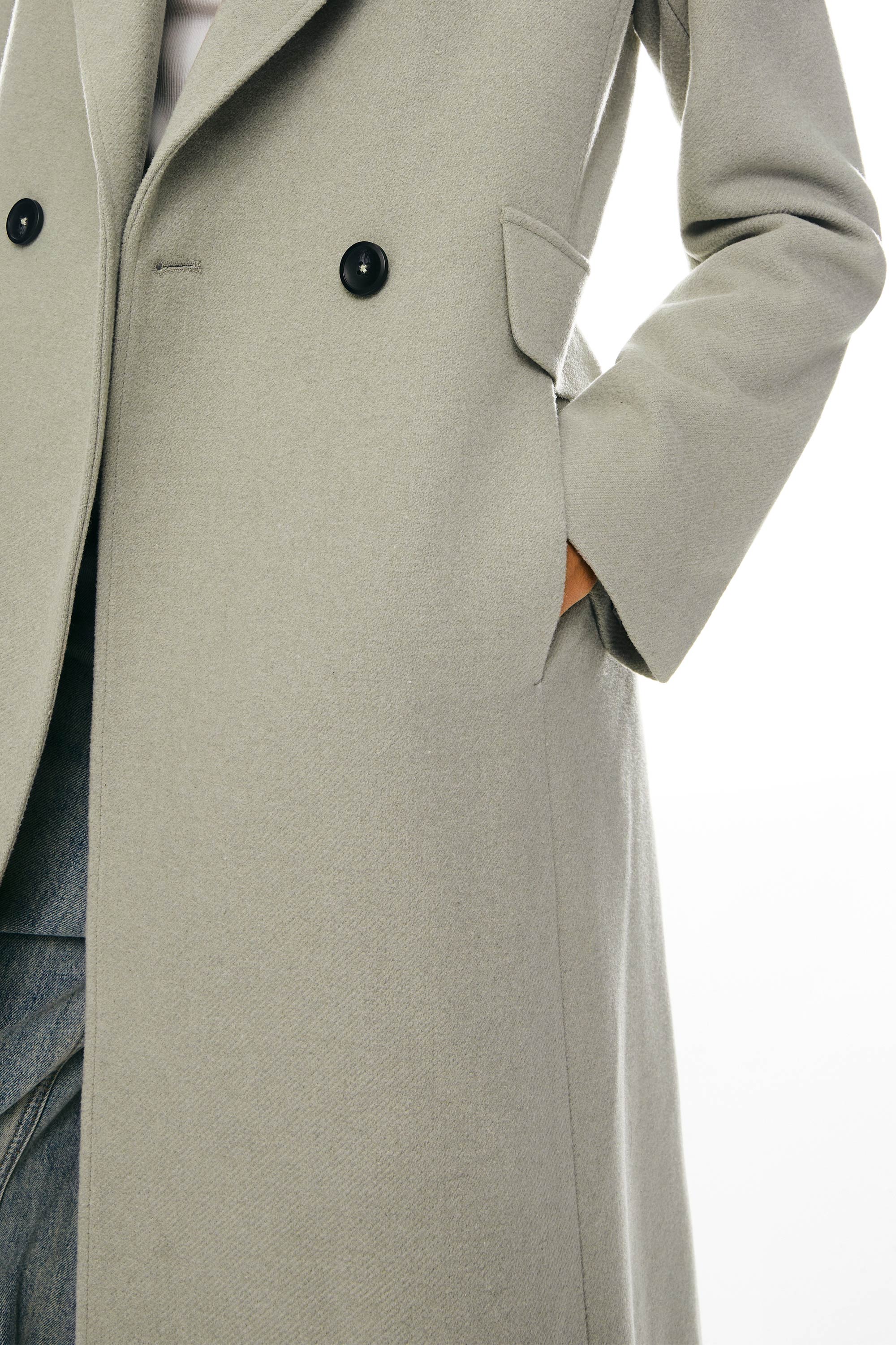 Orolay-Wool-Blend-Long-Coat #color_Gray