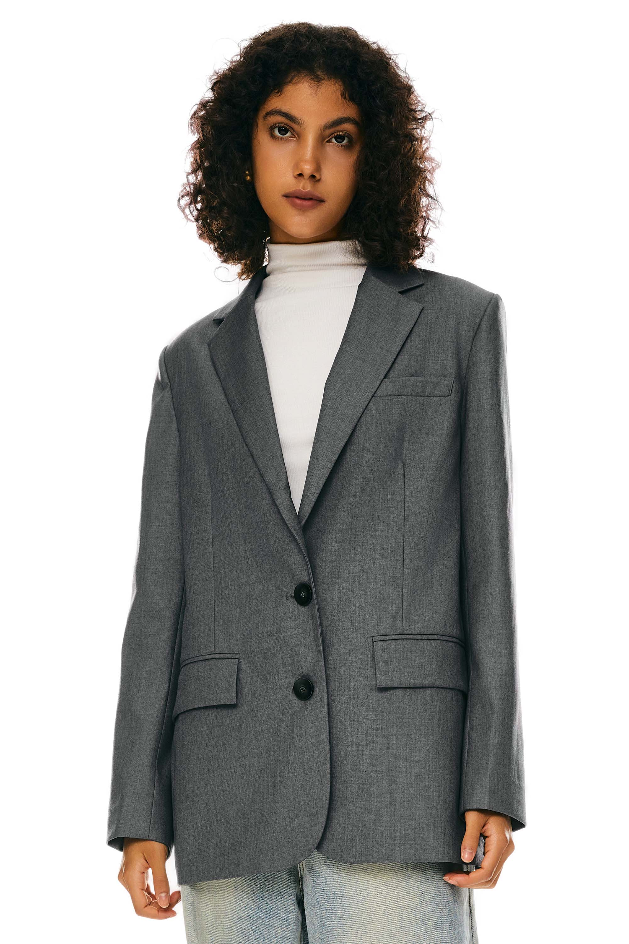 Orolay Long Sleeve Work Blazer Casual Business #color_darkgray