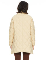 Orolay Oversized Quilted Puffer Jacket Lightweight with Pockets #color_khaki