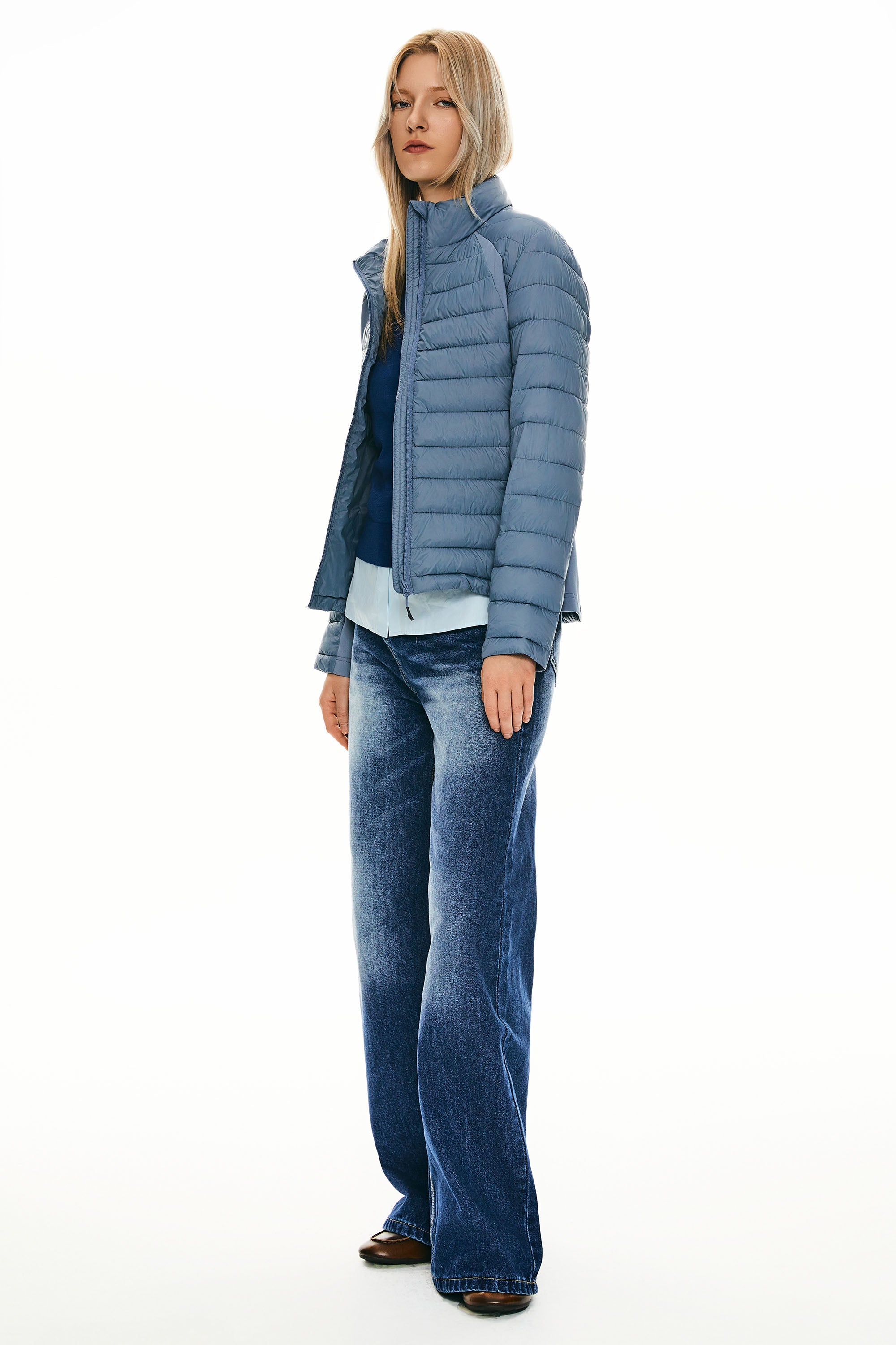 Orolay Lightweight Insulated Quilted Puffer Coats Breathable #color_blue