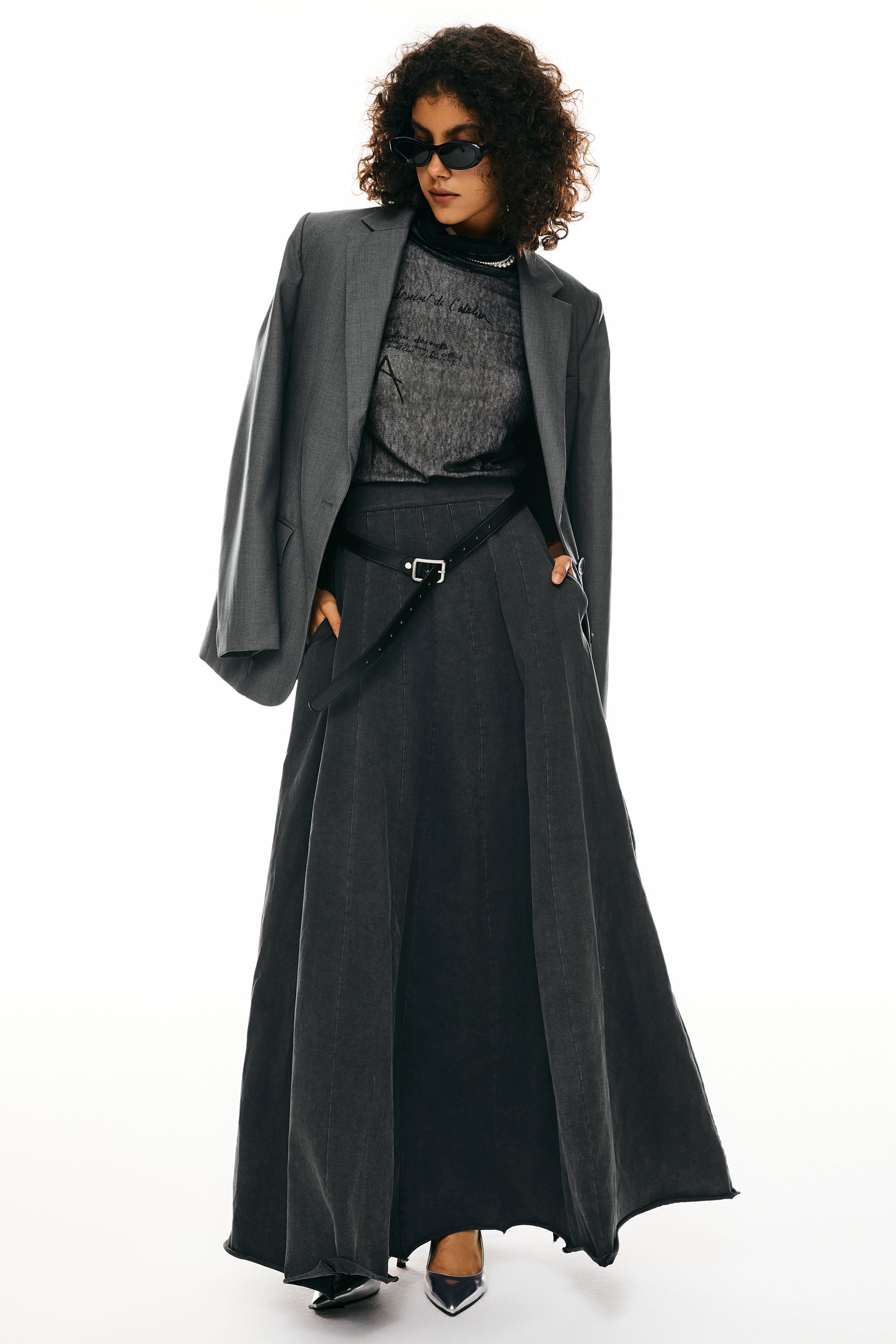 Orolay Long Sleeve Work Blazer Casual Business #color_darkgray