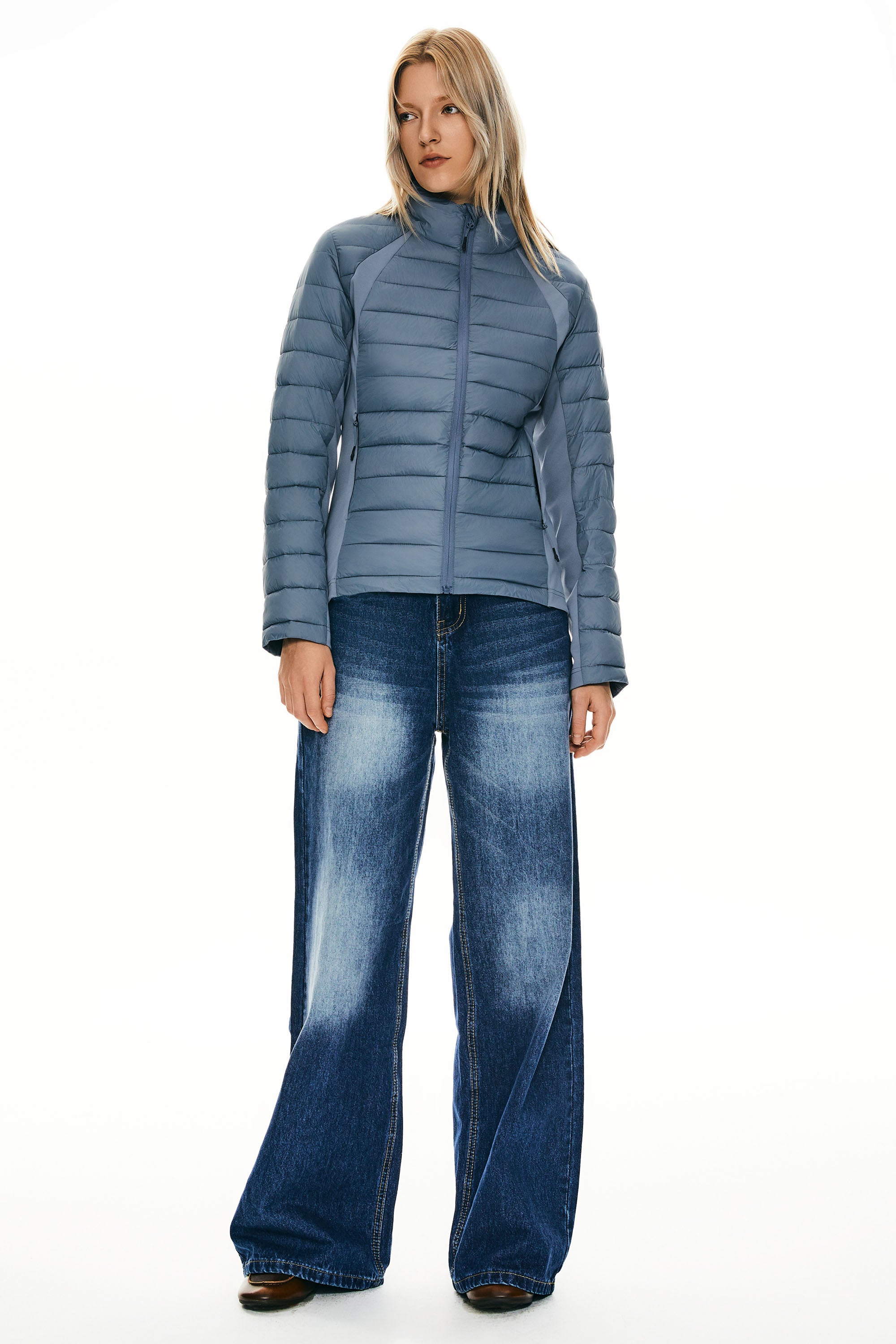 Orolay Lightweight Insulated Quilted Puffer Coats Breathable #color_blue